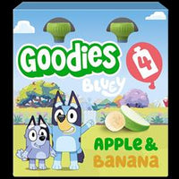 Goodies Goodies Bluey Kids Apple & Banana Fruit Pouches M/P 4x100g