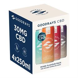 Goodrays Goodrays 30mg CBD Drinks - 4 Flavour Mix Pack