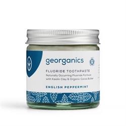 Georganics Natural Mineral Fluroide Toothpaste - Peppermint 60ml