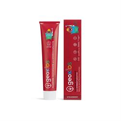 Georganics Kids Toothpaste with Hydroxyapatite - Strawberry - with Fluoride