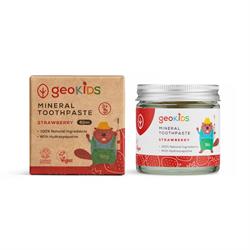 Georganics Kids Fluoride Free Toothpaste with Hydroxyapatite - Strawberry