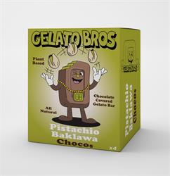 Gelato Bros Gelato Bros Pistachio Baklawa Chocos 4 x 50ml