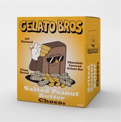 Gelato Bros Gelato Bros Salted Peanut Butter Chocos 4 x 50ml