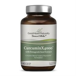 Good Health Naturally Curcumin X4000 180 Caps with Fenugreek Seed Extract
