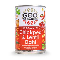 Geo Organics Cans - Organic Chick Pea & Lentil Dahl 400g