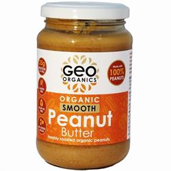 Georganics Peanut Butter - 100% Organic Peanut Butter Smooth 350g