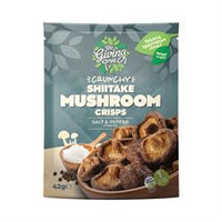 Giving Tree Snacks Vacuum Fried Shitake Mushroom With Salt & Pepper 42g