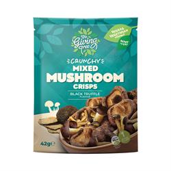 Giving Tree Snacks Vacuum Fried Mixed Mushroom With Black Truffle 42g