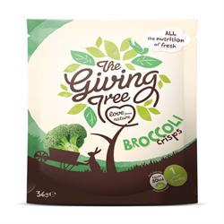 Giving Tree Snacks Vacuum Fried Broccoli Crisps 36g