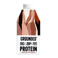 Grounded Chocolate dairy free plant-based protein m*lkshakes 490ml.
