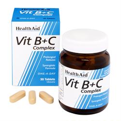 HealthAid Vit B+C Complex - Prolonged Release   Tablets  30's