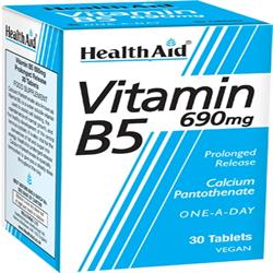 HealthAid Calcium Pantothenate (Vitamin B5) 750mg - Prolonged Release   Tab