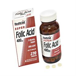 HealthAid Folic Acid 400ug (9 month supply)  Tablets  270's