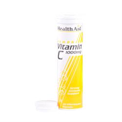 HealthAid Vitamin C 1000mg - Effervescent  (Lemon Flavour)  Tablets  20's