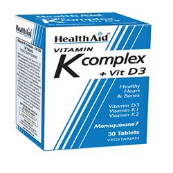 HealthAid Vitamin K Complex + Vitamin D3