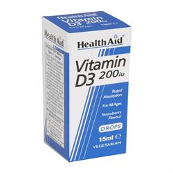 HealthAid Vitamin D3 200iu Drops 15ml