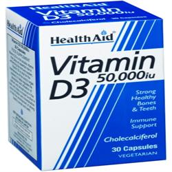 HealthAid Vitamin D3 50000iu - 30 Tablets