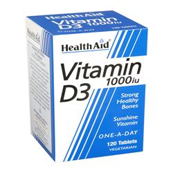 HealthAid Vitamin D 1000iu - 120 Tablets