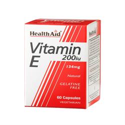 HealthAid Vitamin E 200iu Natural Vegicaps  60's