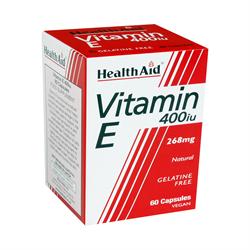 HealthAid Vitamin E 400iu Natural Vegicaps 60's