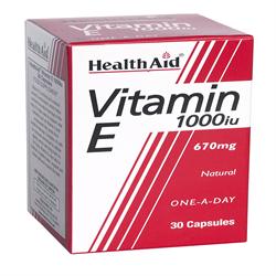 HealthAid Vitamin E 1000iu Natural Capsules 30's