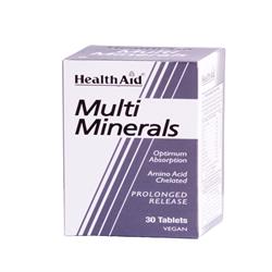 HealthAid Multiminerals - Prolonged Release   Tablets 30's