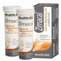 HealthAid Zimacal (CalciumMagnesium ZincVitDVitK) - 20 Tablets