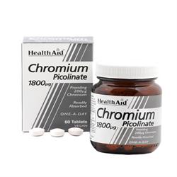 HealthAid Chromium Picolinate 200ug Tablets 60's