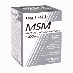 HealthAid MSM 1000mg   Tablets 90's