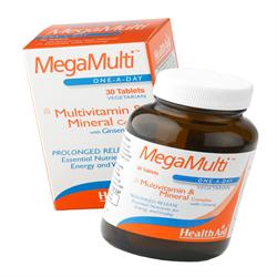 HealthAid Mega-Multi's (with Ginseng)   Tablets 30's