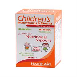 HealthAid Children's MultiVitamin + Minerals - Chewable (Tutti-fruity Flavo