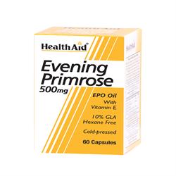 HealthAid Evening Primrose Oil 500mg + Vitamin E Capsules 60's