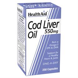 HealthAid Cod Liver Oil 550mg - 250 caps