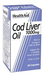 HealthAid Cod Liver Oil 1000mg - 60 Capsules