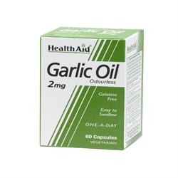 HealthAid Garlic Oil 2mg (odourless) - 60 Vegicaps