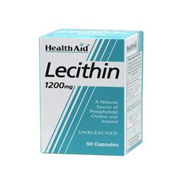 HealthAid Lecithin 1200mg (unbleached) Capsules 50's