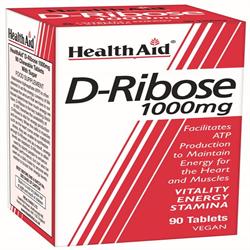 HealthAid D-Ribose 1000mg - 90 Tablets