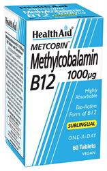 HealthAid Methylcobalamin 1000mcg B12 - 60 Tablets