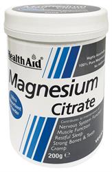 HealthAid Magnesium Citrate Vegan 200g Powder