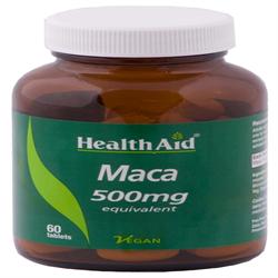 HealthAid Maca 500mg Equivalent - 60 Tablets