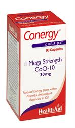 HealthAid Conergy CoQ-10 30mg +Vit E Cap