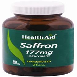 HealthAid Saffron 177mg Equivalent - 60 Capsules