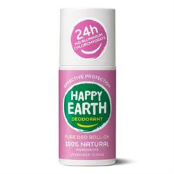 Happy Earth Happy Earth 100% Natural Deodorant Roll-On Lavender Ylang 75ml
