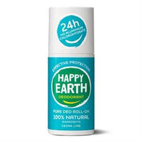 Happy Earth Happy Earth Natural Deodorant Roll-On Cedar Lime 75ml