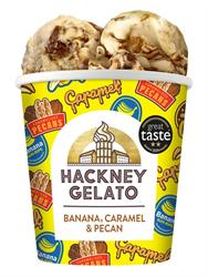 Hackney Gelato Banana Caramel & Pecan Gelato 460ml