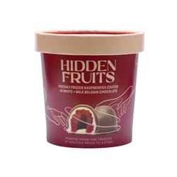 Hidden Fruits British Raspberries in White & Milk Belgian Chocolate 150g