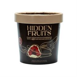 Hidden Fruits FREE Raspberries in White & 70% Dark Belgian Chocolate 150g