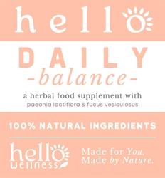 Hello Wellness FREE Hello Daily Balance 400mg 30 caps
