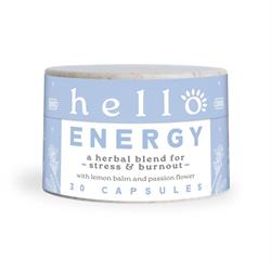 Hello Wellness Hello Energy natural calm & energy herbal 400mg 30 caps