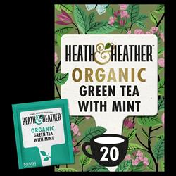 Heath And Heather Organic Green Tea & Mint 20 bags